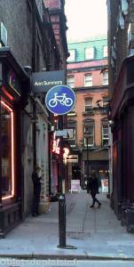 Quartier de Soho à Londres - ruelle