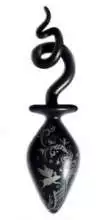 Le plug anal queue en tire-bouchon en verre Le plug anal queue en tire-bouchon en verre