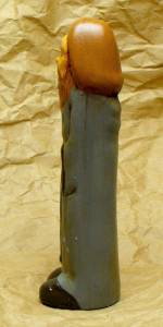statuette phallique de Jésus, de profil