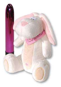 Hide-a-vibe : le lapin en peluche range-vibro