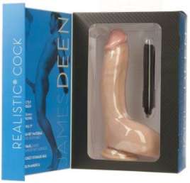 James Deen realistic cock de Doc Johnson, gode avec phtalates