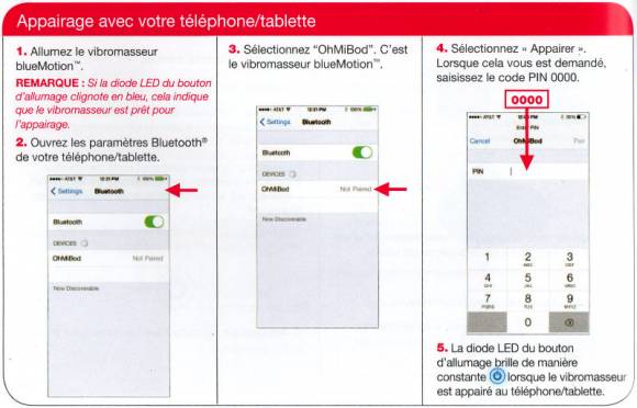 Mode d'emploi ohmibod blue motion