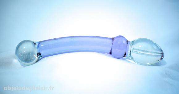 Sextoy en verre Glassvibrations Purple Lover