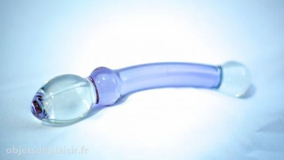 Sextoy en verre Purple Lover de Glassvibrations