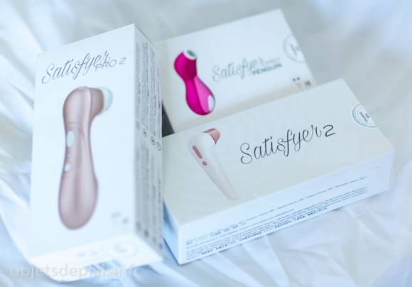 Les boîtes des trois Satisfyer