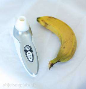 Womanizer Pro 40 et une banane pour l'échelle