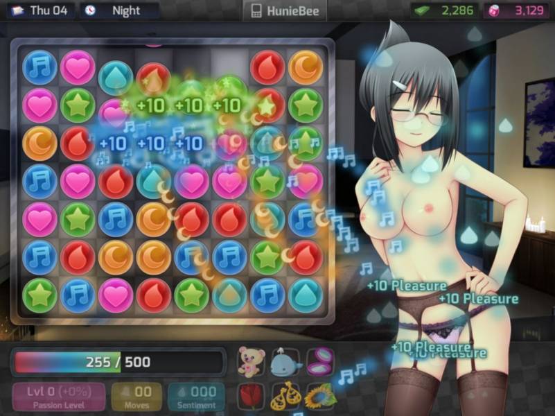 Sexe avec Aiko et orgasme dans HuniePop