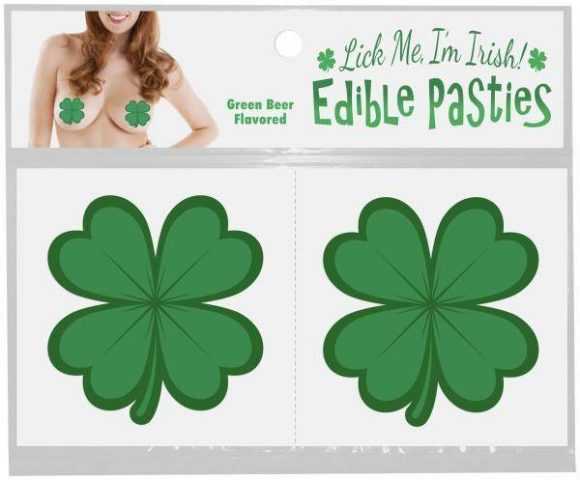 cache tétons comestibles Saint-Patrick