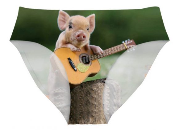 culotte cochon guitariste