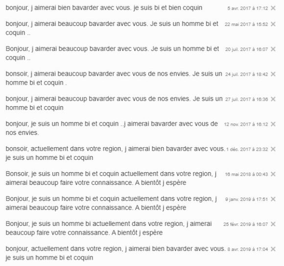 Erreur n°4 sur les sites libertins : abuser du copier-coller Erreur n°4 sur les sites libertins : abuser du copier-coller