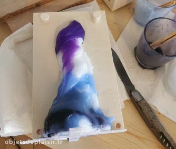 Moulage d'un sextoy en silicone