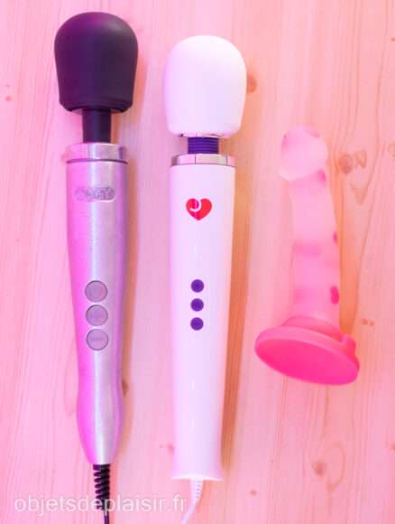 Le Doxy Die Cast et la Deluxe Wand et le Heart Pounder Lovehoney