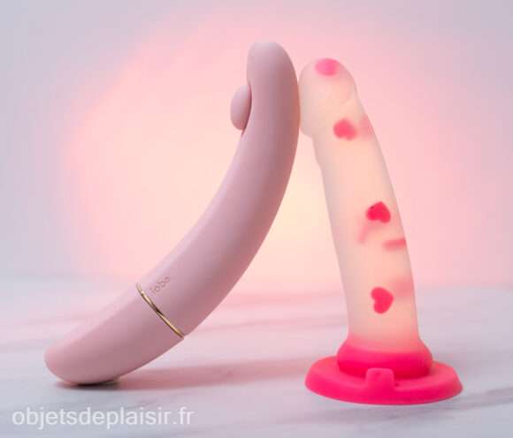 Le stimulateur OhMyG et le gode Heart Pounder