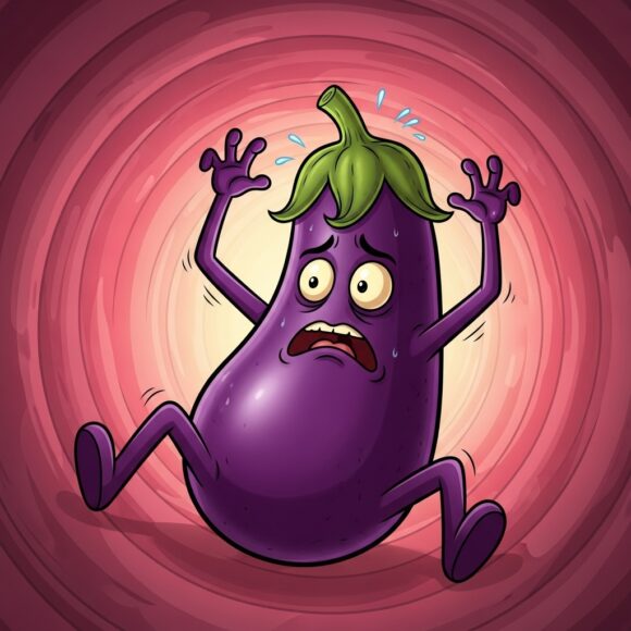 Les objets coincés dans le rectum : l'aubergine, un classique