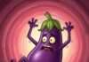 Aubergine coincée dans un rectum