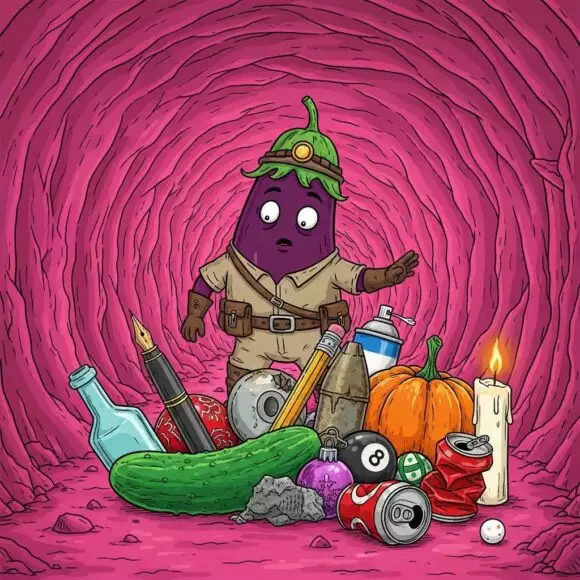 Objets coincés dans un rectum