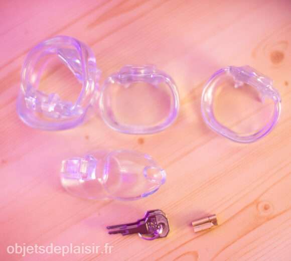 Les trois tailles d'anneaux de la cage HT-V4