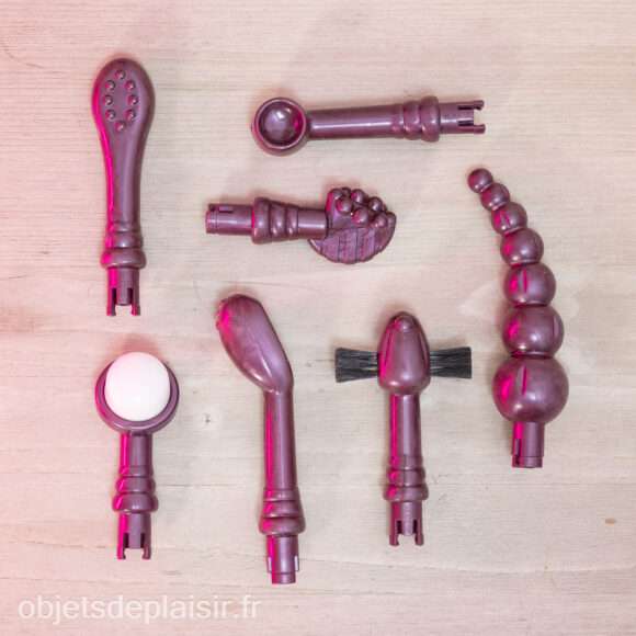 Les 7 embouts de l'Eroscillator 2 Top Deluxe